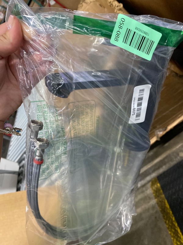 Photo 1 of ***MISSING PIECES -SELLING AS IS *** hansgrohe Rebris S Bathroom Faucet, 1 Hole, Single Handle, Bathroom Sink Faucet for Vanity with Pop-Up Drain Assembly, 1.2 GPM, Matte Black, 72517671