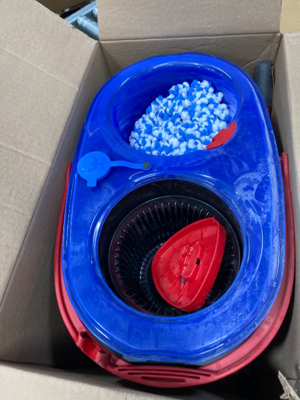 Photo 1 of **dirty*** O-Cedar RinseClean Spin Mop & Bucket System | Clean with Clean Water | Removes 99% of Bacteria