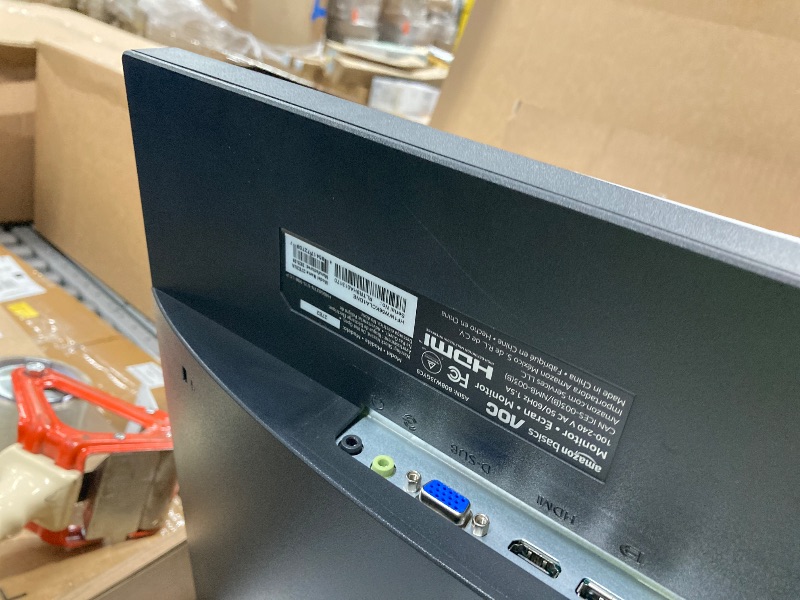 Photo 1 of **** PARTS ONLY ** NO REFUND NO RETURN ****
Amazon Basics 27 in IPS Monitor, Full HD 1080P, 75 Hz, Adjustable Stand, HDMI, Display Port, VGA Input, Built-in Speakers, VESA Compatible, Black