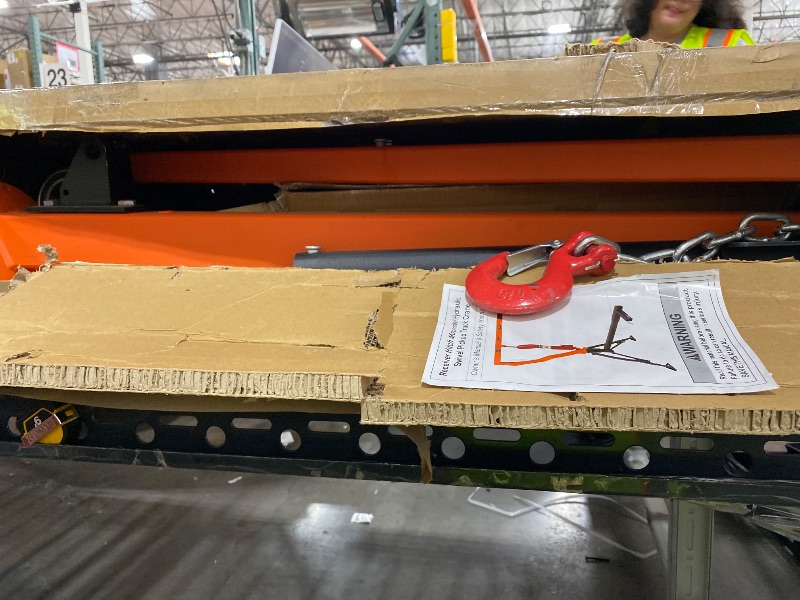 Photo 1 of Rugcel 1500 lb Stretchable Receiver Hitch Mounted Hydraulic Swivel Pickup Truck Crane, with Three Boom Capacities of 750 lb, 1000 lb and 1500 lb (Hitch Crane 1500LB)