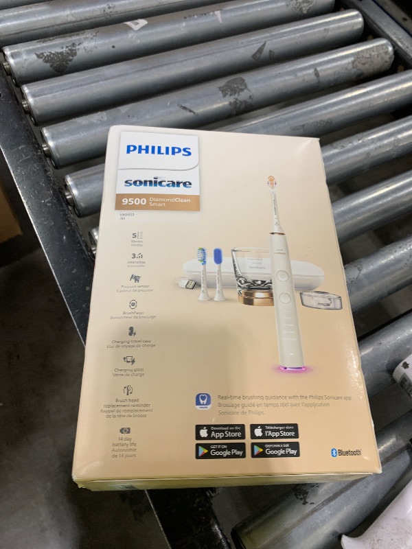 Photo 1 of Philips Sonicare DiamondClean 9500 Electric Toothbrush 3 Brush Heads, Rose