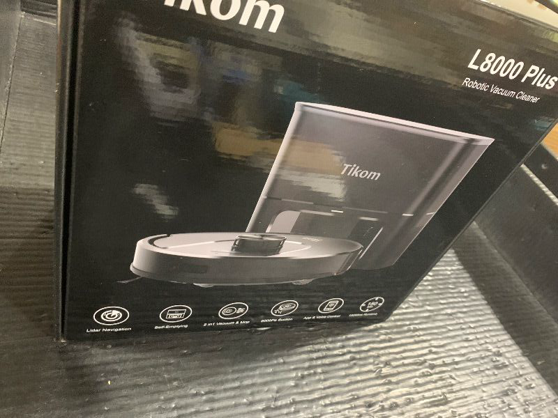 Photo 1 of Tikom Robot Vacuum and Mop with Self-Emptying Base