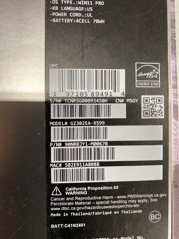 Photo 1 of ASUS ROG Flow Z13 Gaming Laptop