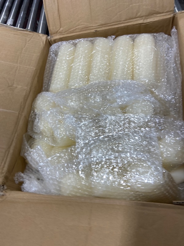 Photo 1 of MTLEE 72 Pillar Candles Ivory, 2x3 2x6 2x8 Inch Dripless