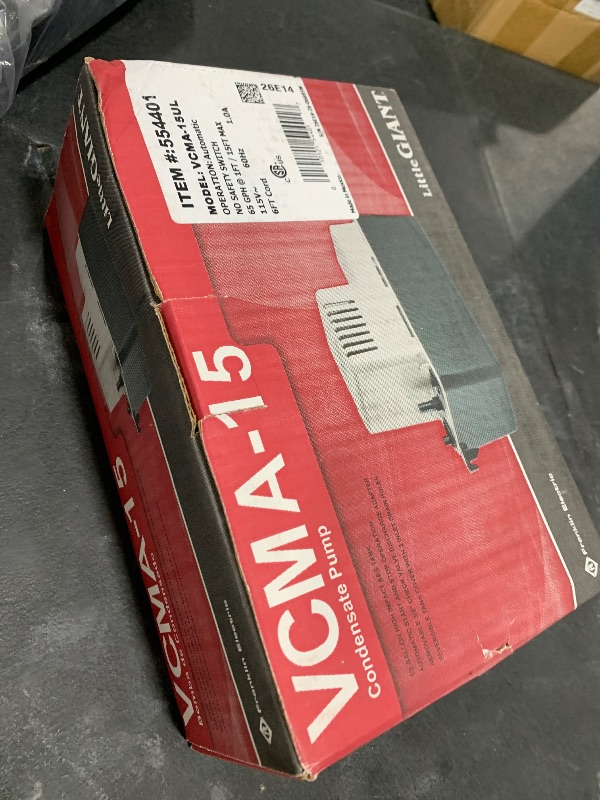 Photo 1 of Little Giant VCMA-15UL Automatic Condensate Pump