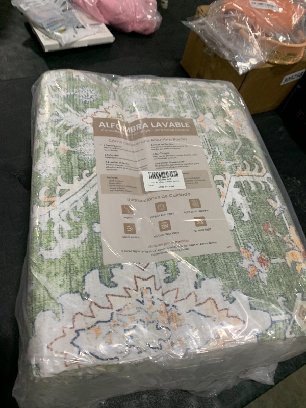 Photo 1 of Lofus 8'x10' Washable Area Rug - Light Green