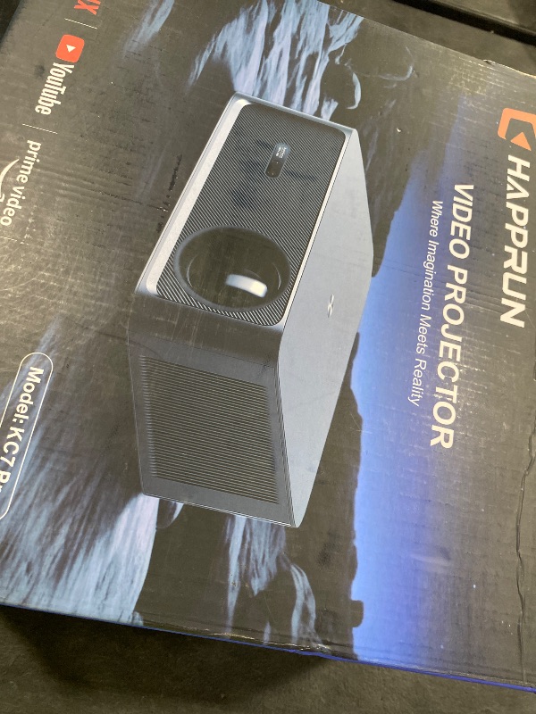 Photo 1 of HAPPRUN Outdoor Projector | 3000 ANSI Lumens | Built-in Apps