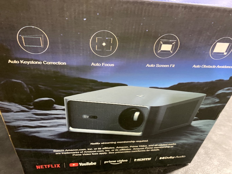 Photo 1 of HAPPRUN Outdoor Projector | 3000 ANSI Lumens | Built-in Apps