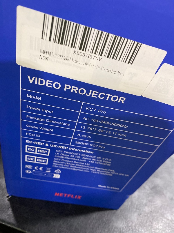 Photo 1 of HAPPRUN Outdoor Projector | 3000 ANSI Lumens | Built-in Apps