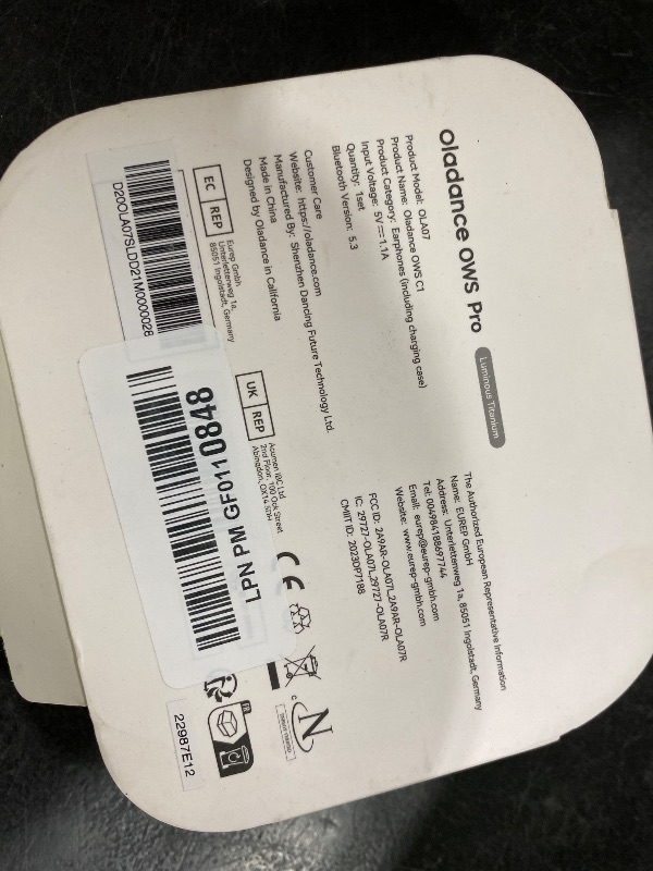 Photo 1 of Oladance OWS Pro Open-Ear True Wireless Headphones, Silver