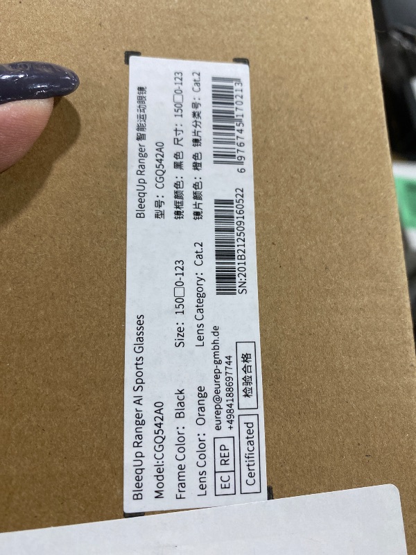Photo 1 of BleeqUp Ranger Smart AI Camera Sunglasses
