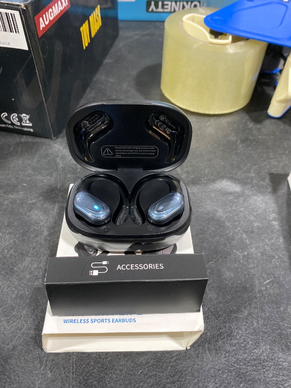 View 2 of HAOYUYAN Wireless Earbuds - 80Hrs Playtime, IPX7 Waterproof, Black