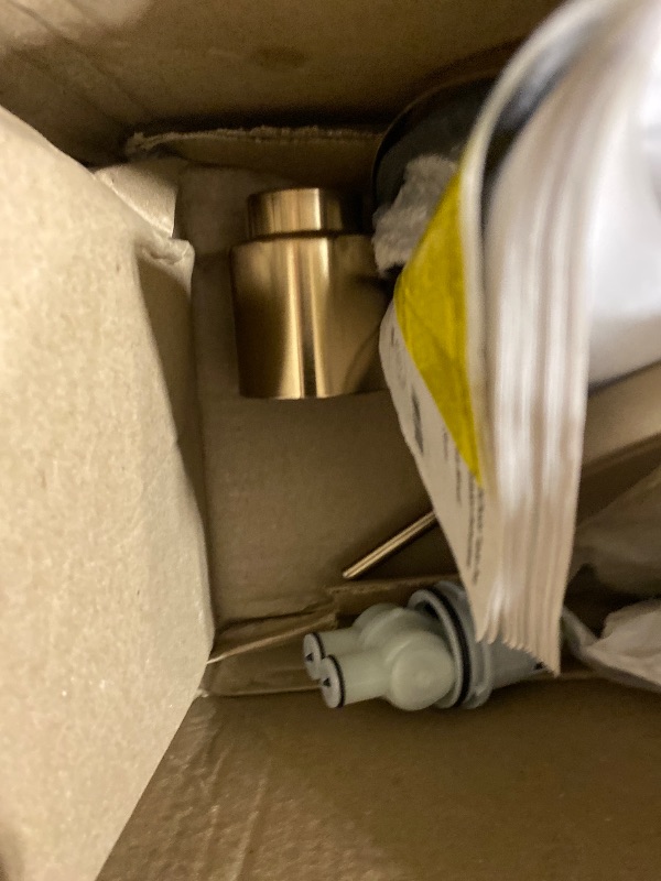 Photo 1 of Delta Modern 14 Series Round Rain Shower System Faucet Set, Rainfall Brushed Gold Shower Head and Handle Set, Valve Trim Kit, 10 Inch, Champagne Bronze 342702-CZ
