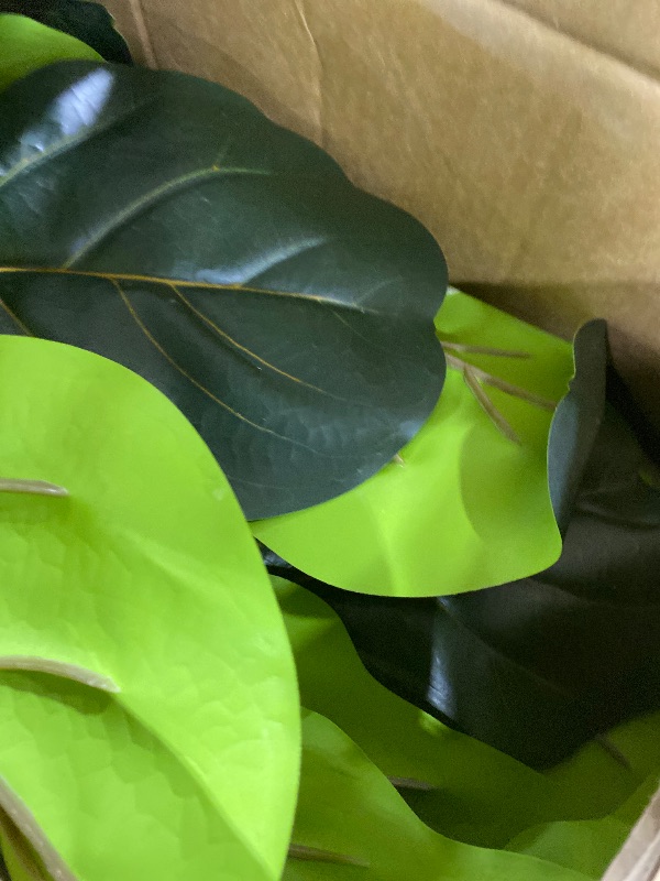 Photo 1 of FLOWORLD Fiddle Leaf Fig Tree 7ft Tall Artificial Tree in Plastic Pot Fake Ficus Lyrata Plants with 184 Decorative Fiddle Leaves Faux Fig Trees for Home Office Living Room Decor Indoor Outdoor