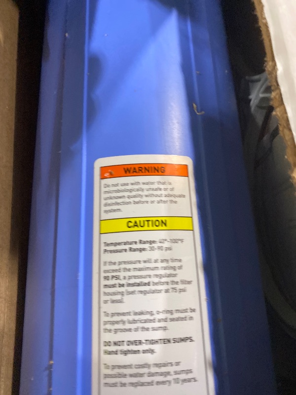 Photo 1 of Pentair Pentek PBH Big Blue Bag Filter Housing