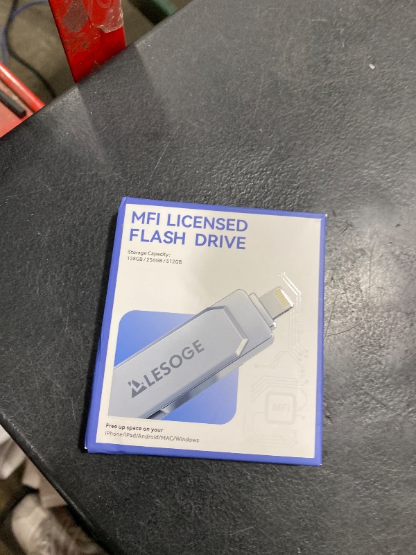 Photo 1 of LESOGE 256GB MFi Certified Flash Drive for iPhone