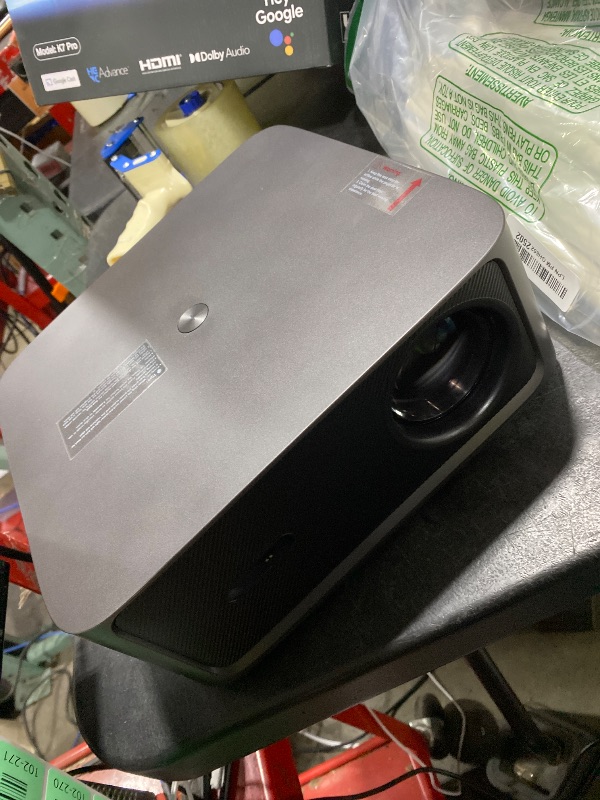 Photo 1 of HAPPRUN 3000 ANSI Lumens Outdoor Projector with Official Google TV