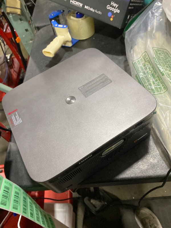 Photo 1 of HAPPRUN 3000 ANSI Lumens Outdoor Projector with Official Google TV