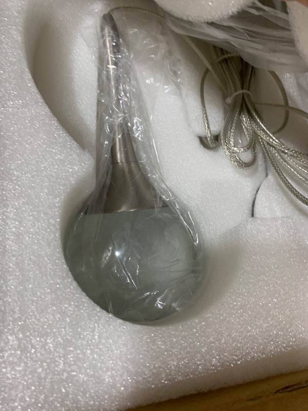 Photo 1 of AIRYPHANT 3-Light Crystal Pendant Light