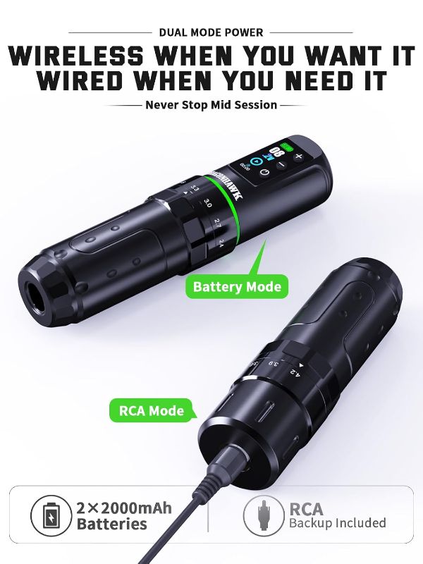 Photo 1 of Dragonhawk L3 Wireless Tattoo Kit Mcore-L3 Motor