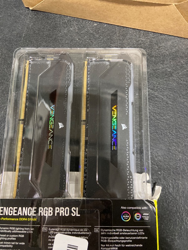 Photo 1 of Corsair Vengeance RGB PRO SL 64GB DDR4 3600MHz C18 Memory Kit