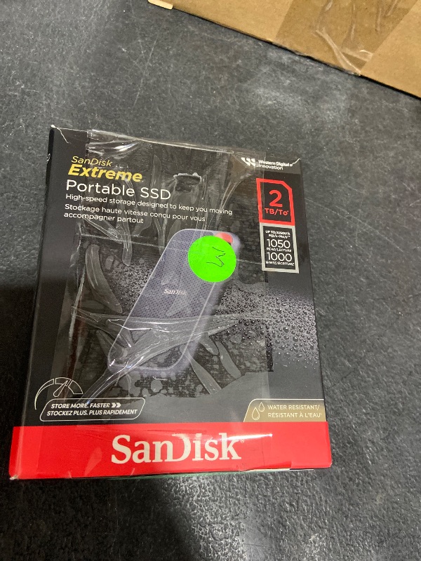 Photo 1 of SANDISK 2TB Extreme Portable SSD