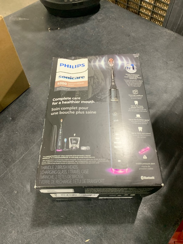 Photo 1 of Philips Sonicare DiamondClean 9300 Electric Toothbrush, 2 Brush Head, Black