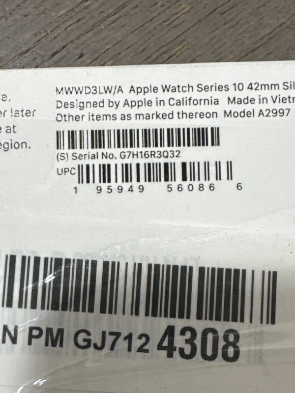 Photo 1 of Apple Watch Series 10 GPS Smartwatch