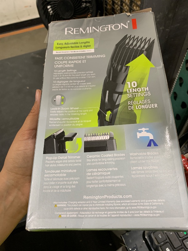 Photo 1 of Remington Beard Trimmer for Men - Black