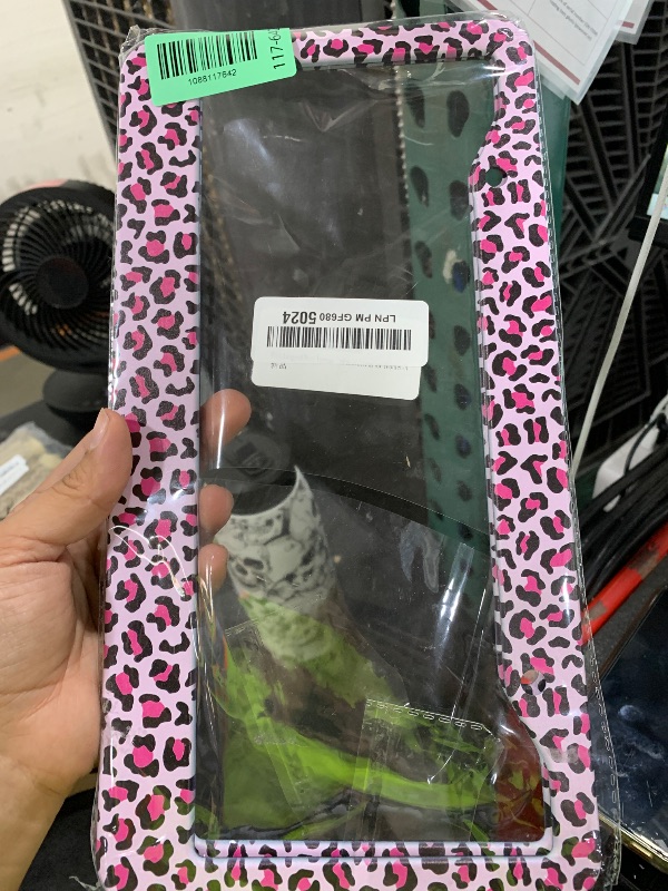 Photo 1 of Generic Pink Leopard License Plate Frame (2 Pack)