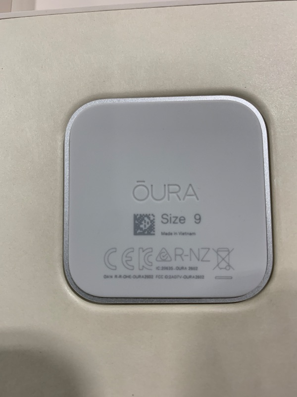 Photo 1 of Oura Ring 5 - Silver - Size 9 - Smart Ring Health Tracker - Sleep, Activity, Women's Health, AI Advisor, 1 Week Battery Life, Oura App, Android & iOS Compatible