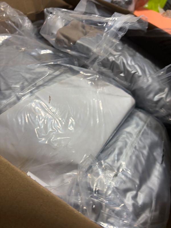 Photo 1 of Realspring 6 Pcs Inflatable Bean Bag Chair, Air Pump,Coffee