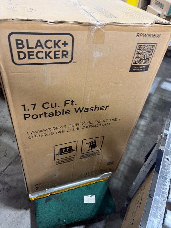 Photo 1 of BLACK+DECKER 1.7 Cu. Ft. Portable Washer