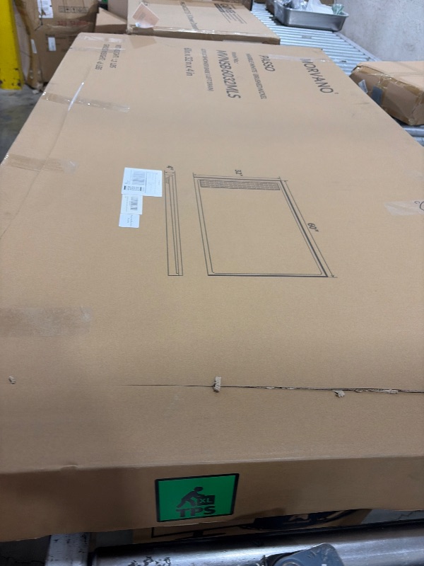 Photo 1 of Morvano 32 x 60 Marble Shower Base Single Threshold Left Drain, Shower Pan
