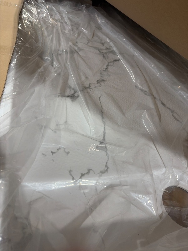 Photo 1 of Morvano 32 x 60 Marble Shower Base Single Threshold Left Drain, Shower Pan
