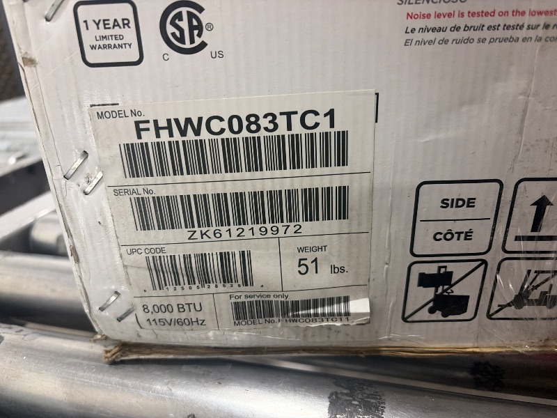 Photo 1 of Frigidaire 8,000 BTU Window Air Conditioner