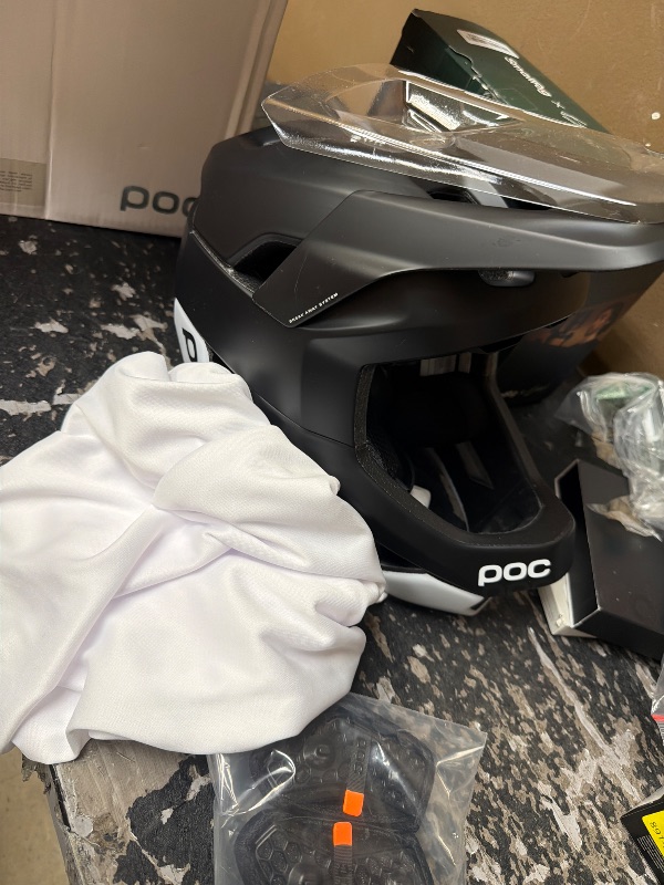 Photo 1 of POC Otocon Race MIPS Fullface Helmet - Exceptionally Lightweight and Well-Ventilated Full-face Protection with Integrated tech for Extra Safety size M