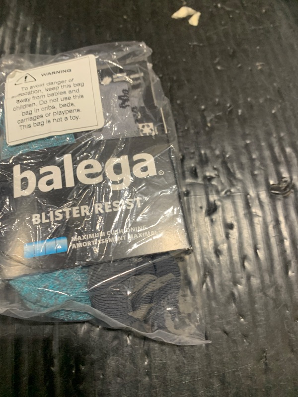 Photo 1 of Balega Blister Resist Performance No Show Athletic Running Socks for Men and Women (1 Pair), Grey/Blue, Medium