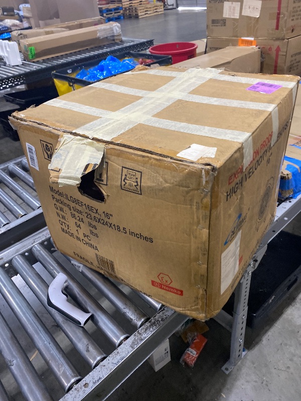 Photo 1 of iLiving Explosion Proof Utility Fan - 16 Inch, 1100W