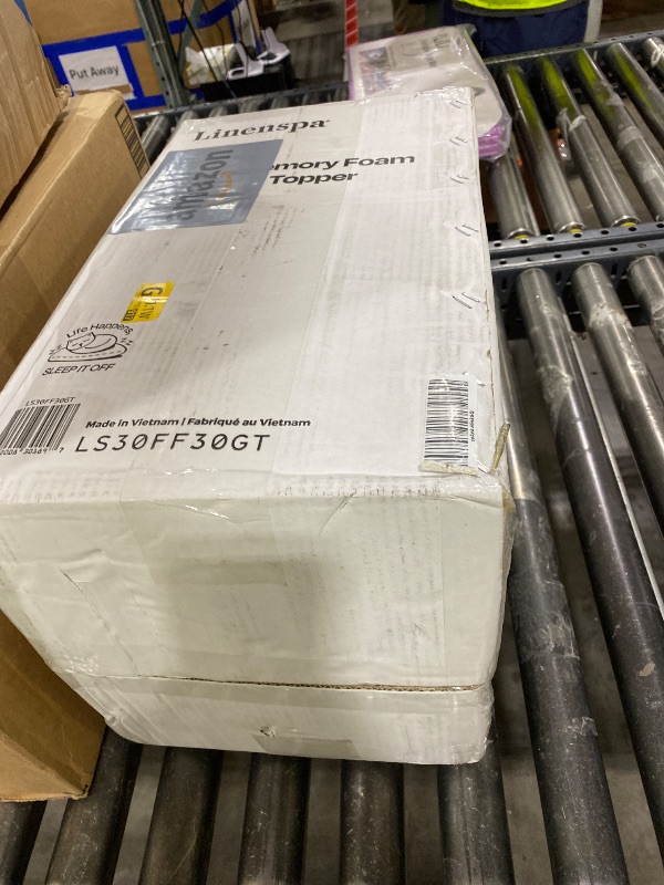 Photo 1 of Linenspa Gel Memory Foam Mattress Topper, Full, 3 Inch