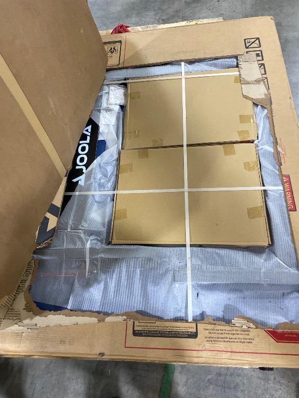 Photo 1 of JOOLA Inside - Professional MDF Indoor Table Tennis Table with Quick Clamp Ping Pong Net and Post Set - 10 Minute Easy Assembly - Ping Pong Table with Single Player Playback Mode