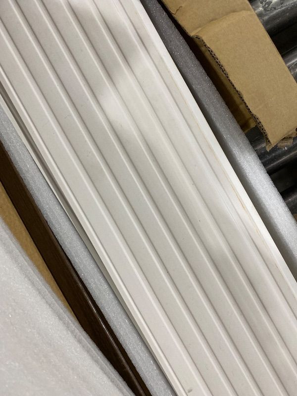Photo 1 of Art3d WPC 3D Slat Wall Panels, Teak, 8-Pack