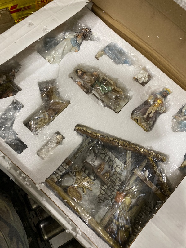 Photo 1 of Christian Brands Bethlehem Nights Nativity Scene, 12-Piece Set