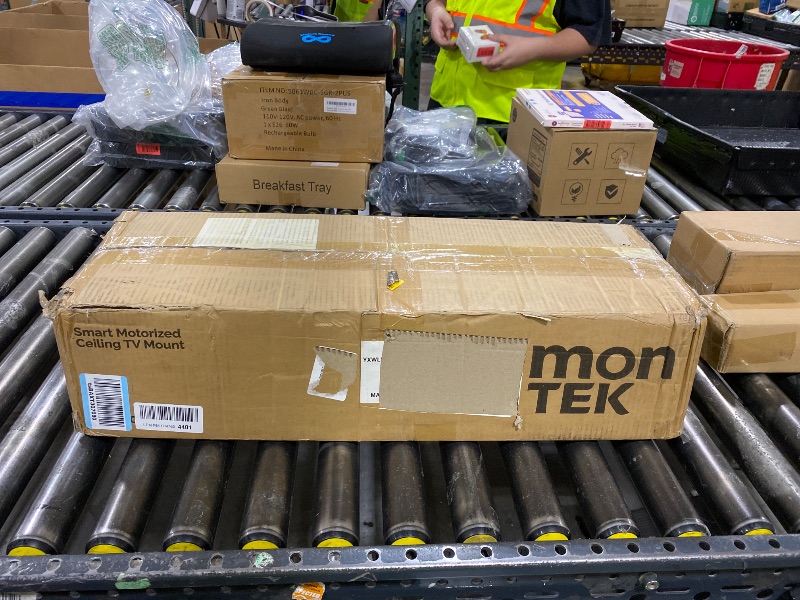 Photo 1 of monTEK Motorized Ceiling TV Mount - 32-75 Inch, 121 lb Capacity