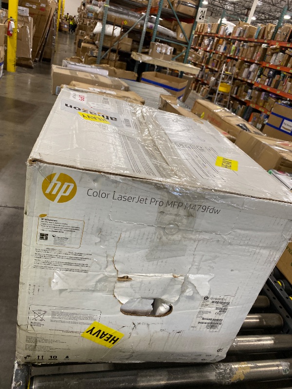 Photo 1 of HP Color LaserJet Pro Multifunction M479fdw Wireless Laser Printer with One-Year, Next-Business Day, Onsite Warranty (W1A80A), White