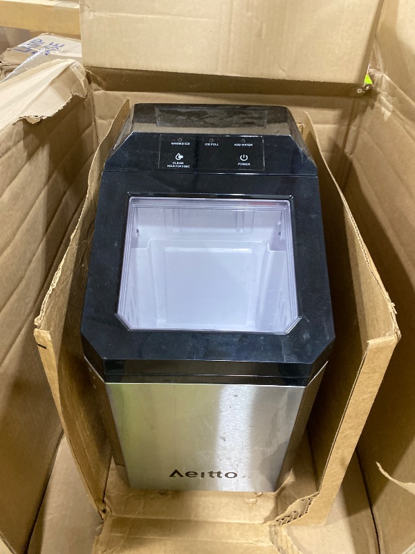 Photo 1 of Aeitto Nugget Ice Maker Countertop - 55lbs/24H, Silver