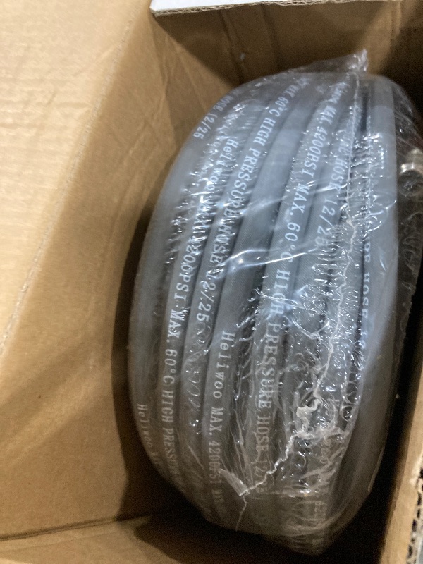 Photo 1 of Heliwoo Pressure Washer Hose - 100ft, 4200PSI