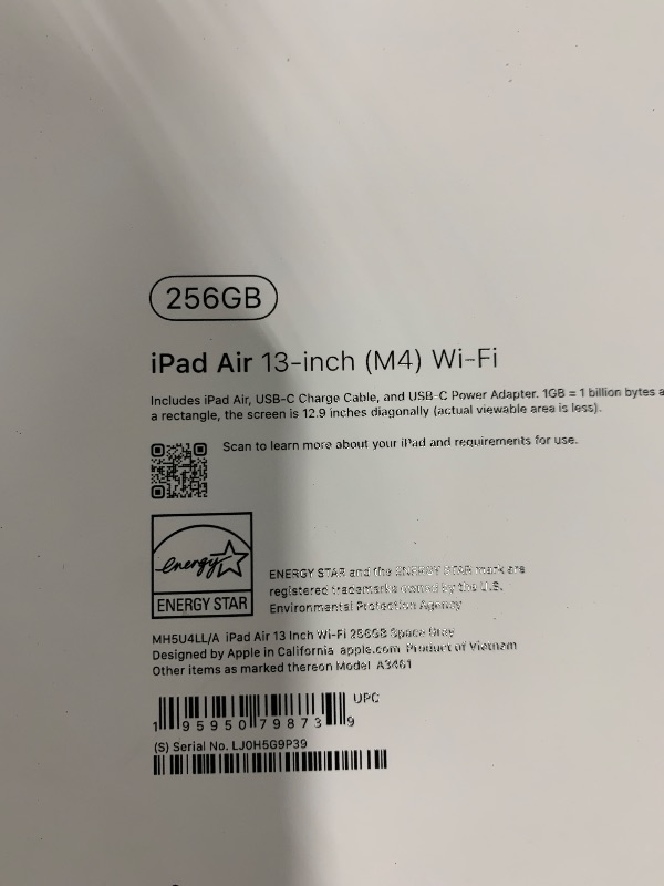 Photo 1 of Apple iPad Pro 13" M5 Tablet, 512GB, Space Black