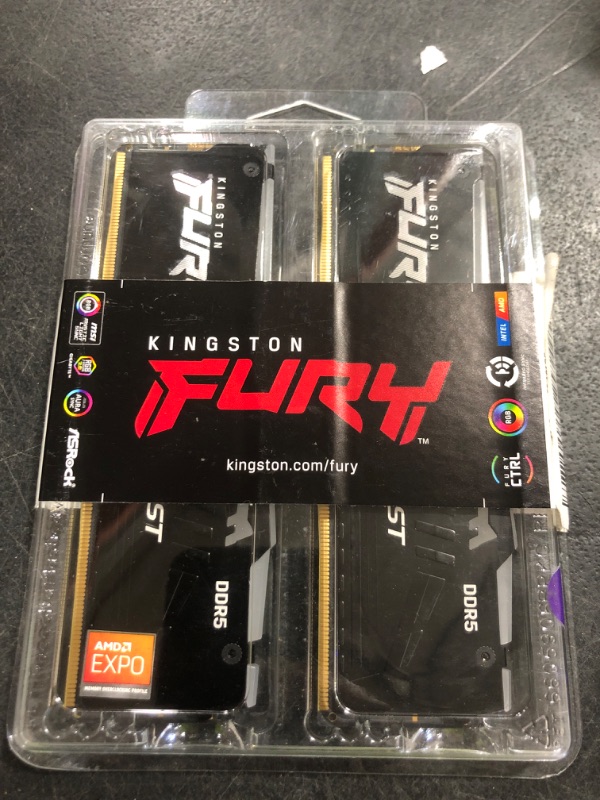 Photo 1 of Kingston FURY Beast DDR5 RGB 32GB Memory Kit