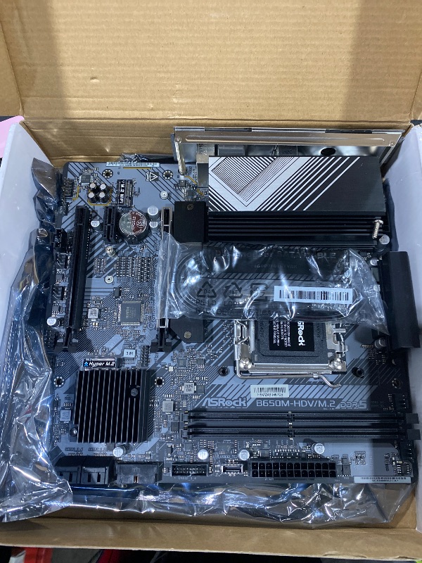 Photo 1 of ASRock B650M-HDV/M.2 Motherboard AM5 Ryzen 7000 Series